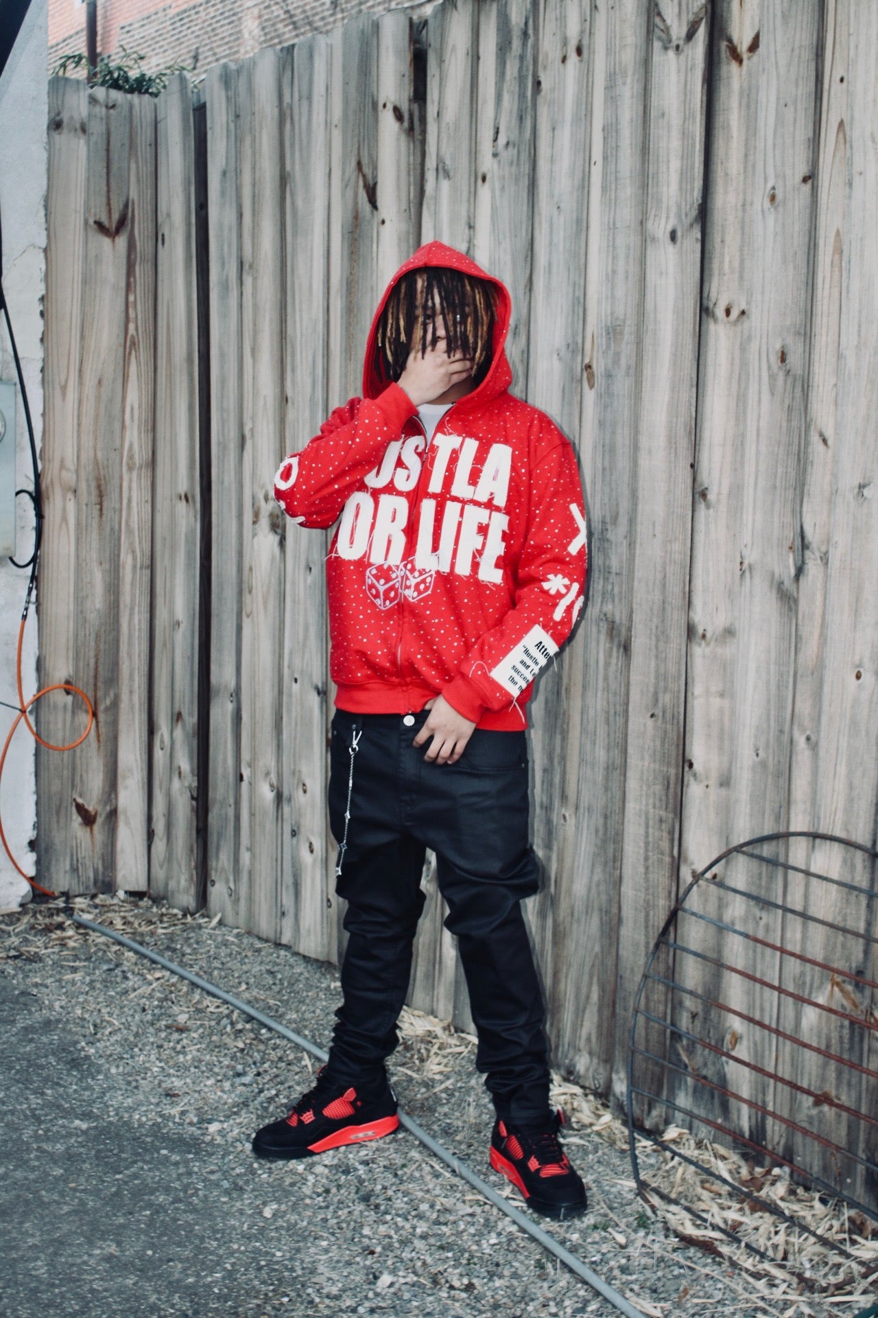 Chase Money Not People Red Zip Up