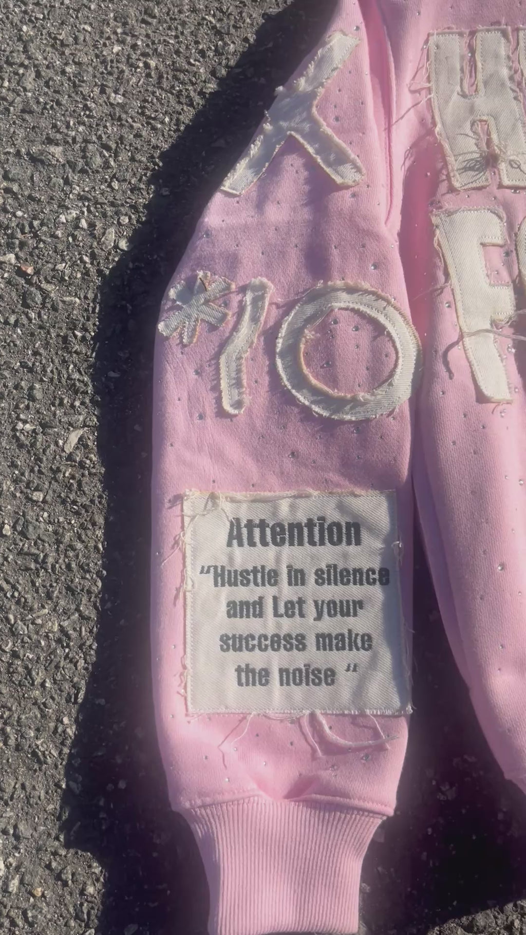 PINK “CHASE MONEY NOT PEOPLE “ ZIP-UP